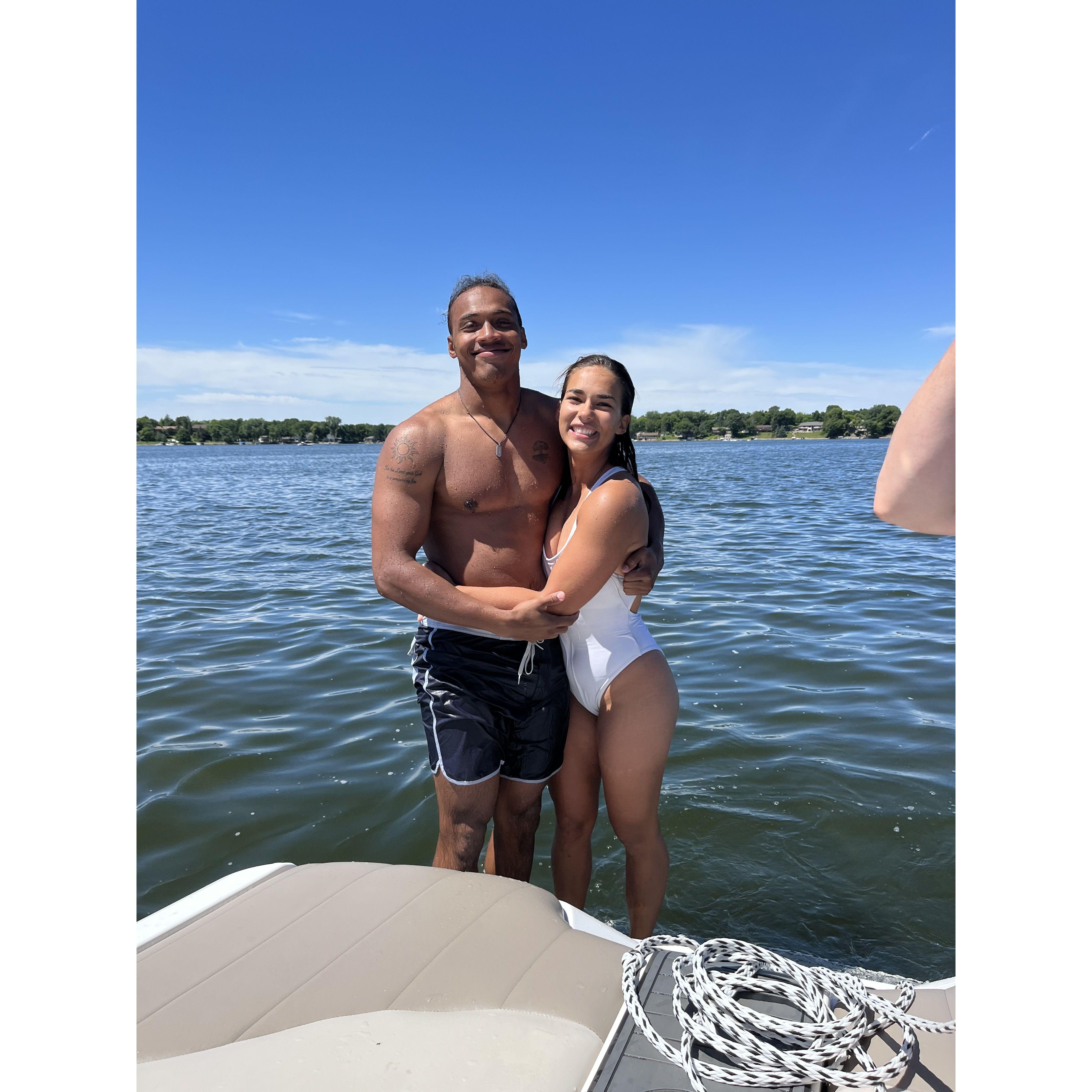 Another photo from the Minnesota trip...some family friends took us out on their boat & it was wild!