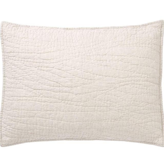 Belgian Flax Linen Handcrafted Sham, Standard, Flax