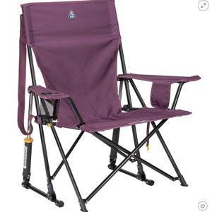 GCI Outdoor Comfort Pro Rocker Foldable Rocking Camp Chair, Color: Dull Amethyst