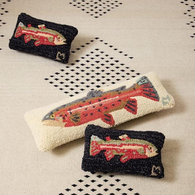 TROUT HOOKED LUMBAR PILLOW