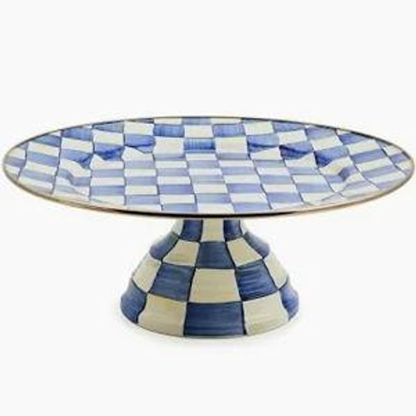 Royal Check Large Pedestal Platter
