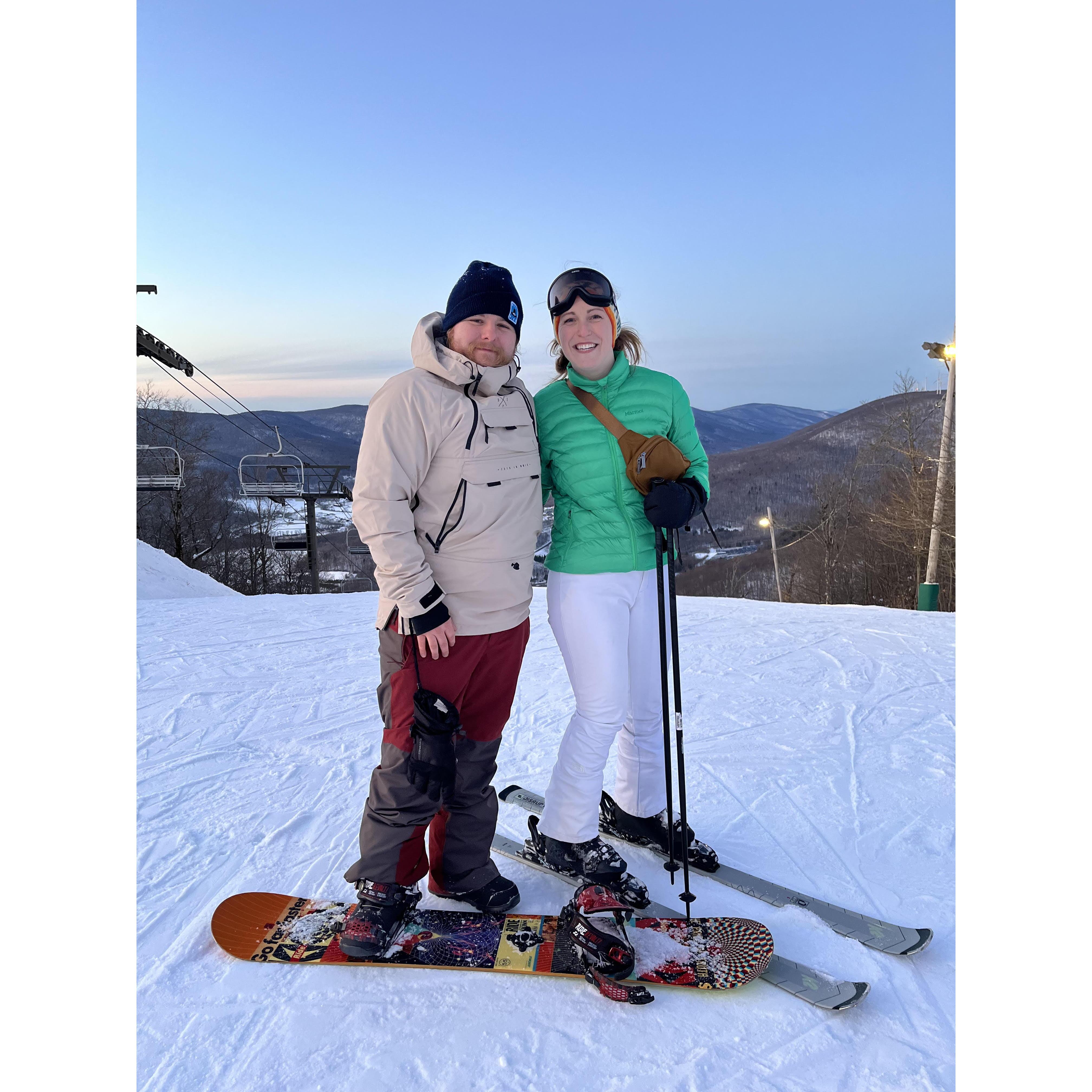 February 2023 - Kayla finally learned to ski and now loves it! They now both enjoy doing this sport together during the winter months. Thanks Brian for your lessons!