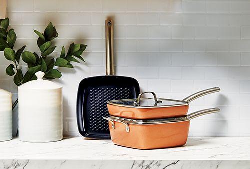 Copper Chef 5-Pc. Black Diamond Pan Set