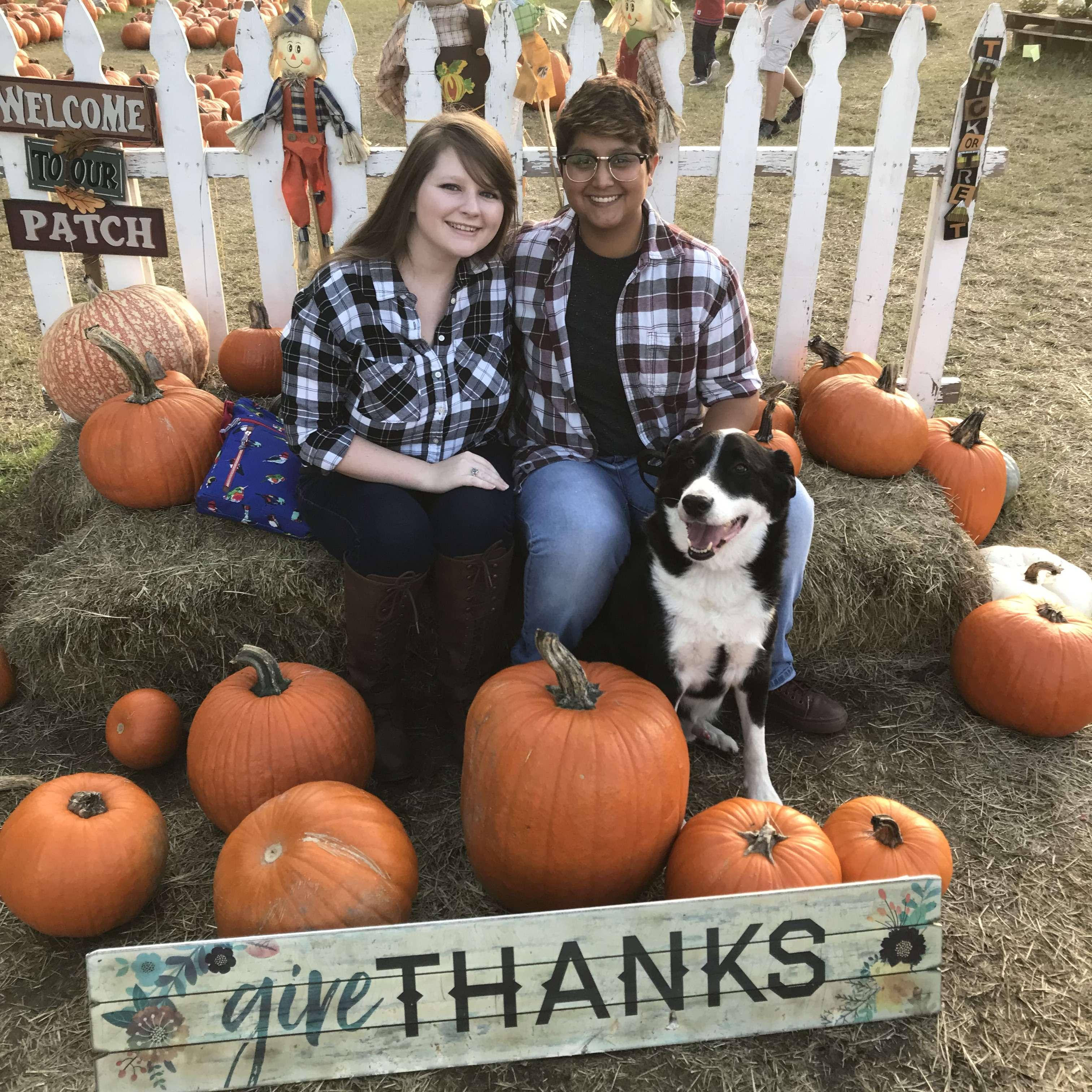 October 2018. Our first pumpkin patch together!