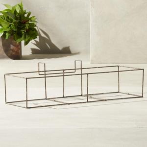 Girona Patina Rectangular Rail Planter Frame