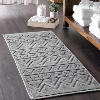 Easton Textured Tribal Bath Mat