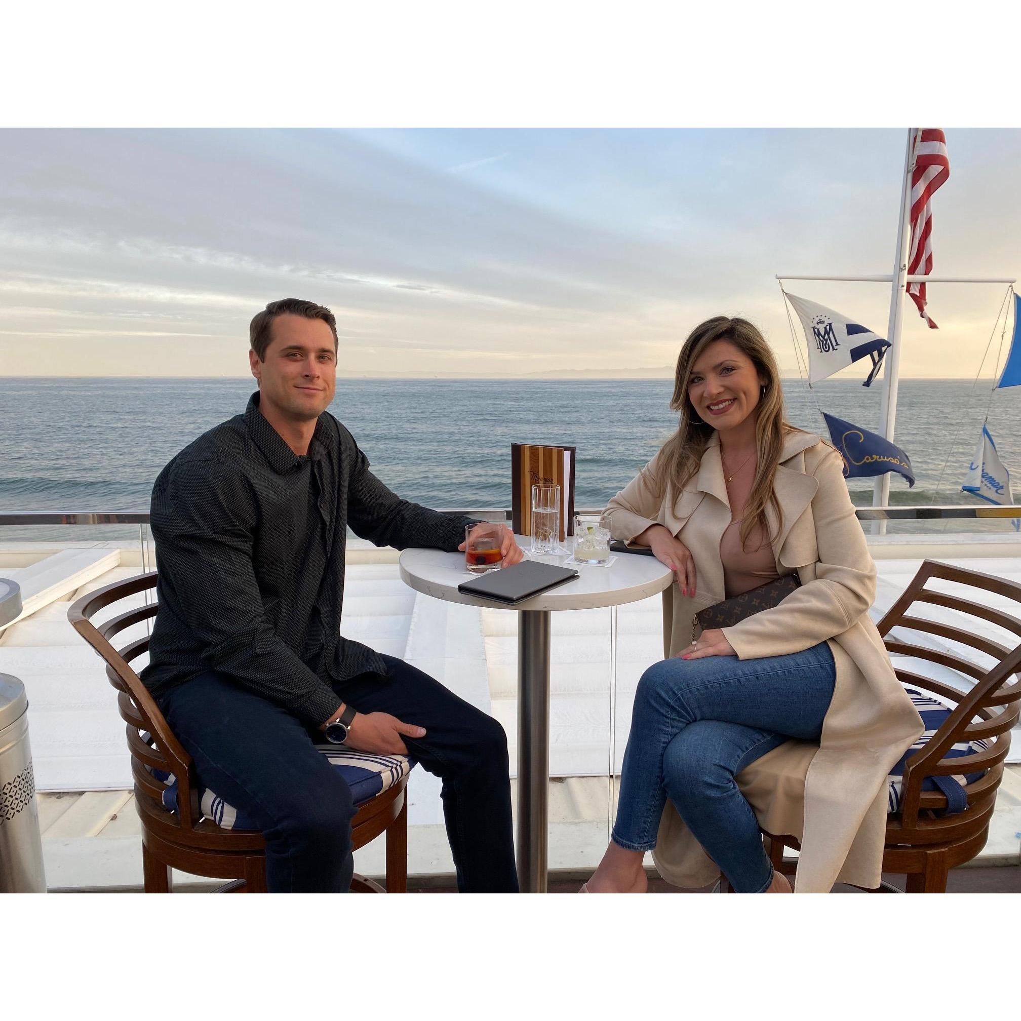 Date night at our favorite spot The Miramar.