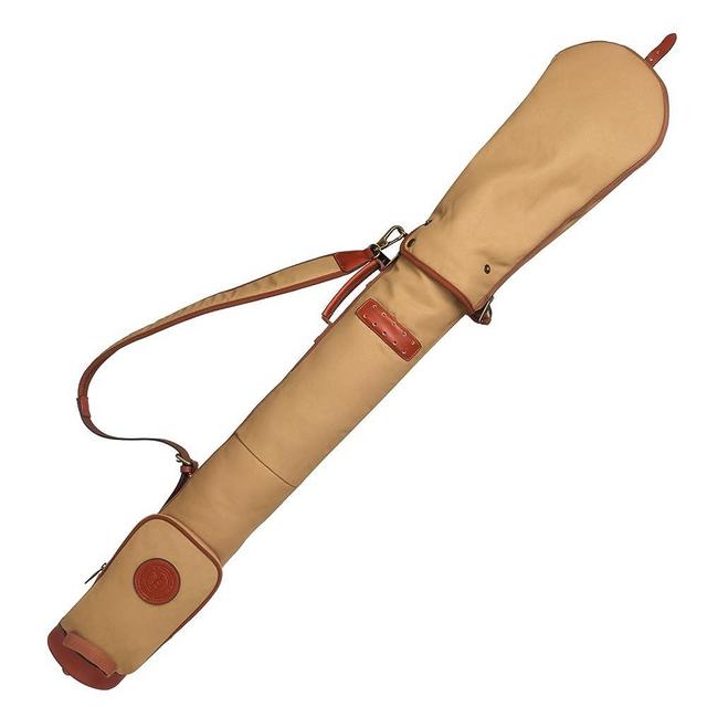 Tourbon Waterproof Canvas Course Training Practice Golf Club Carry Bag Travel Case with Soft Padded Shoulder Strap