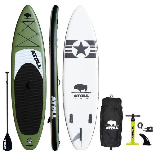 ARMY GREEN STAND UP PADDLE BOARD PACKAGE