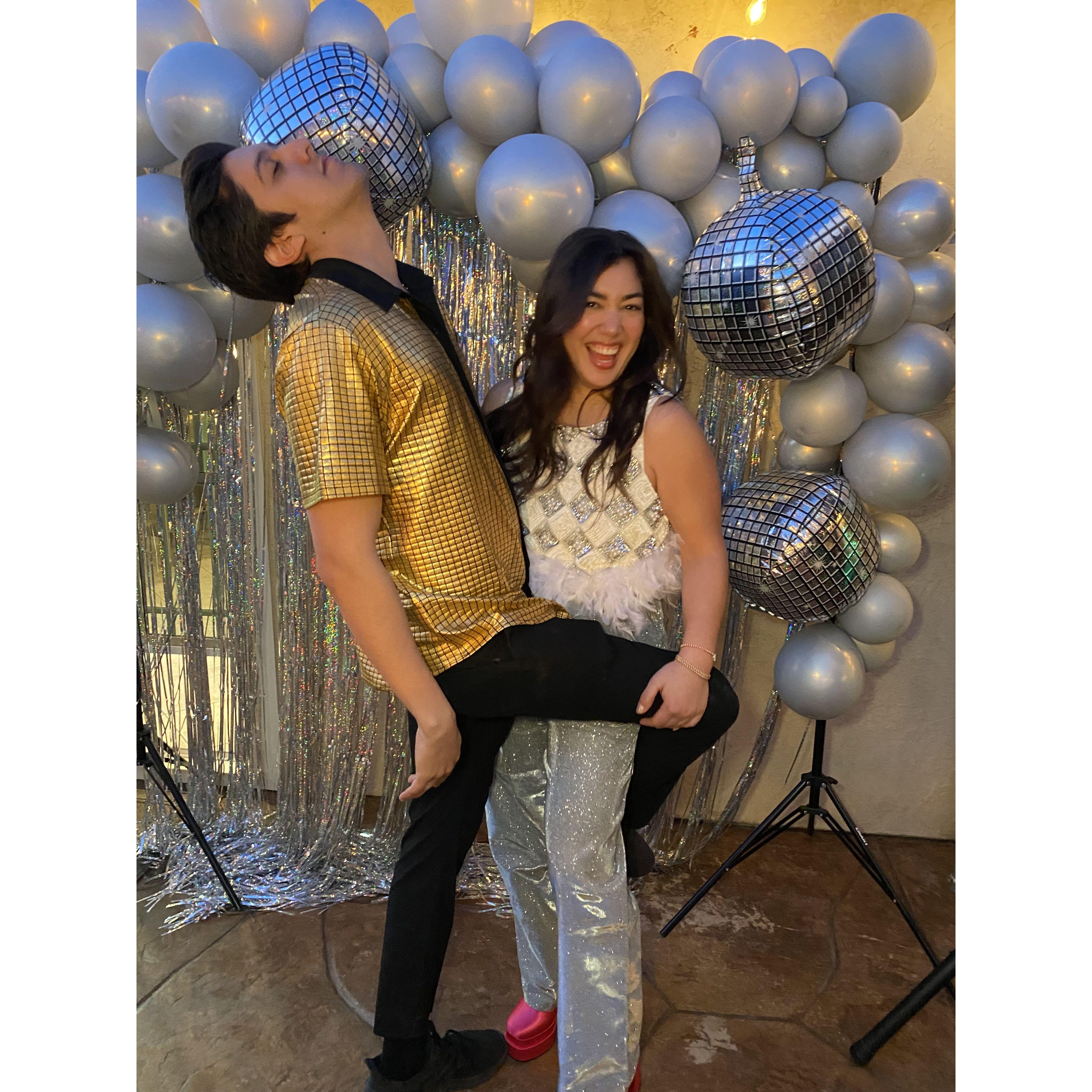 Silly disco party for Alex's 30th Birthday!