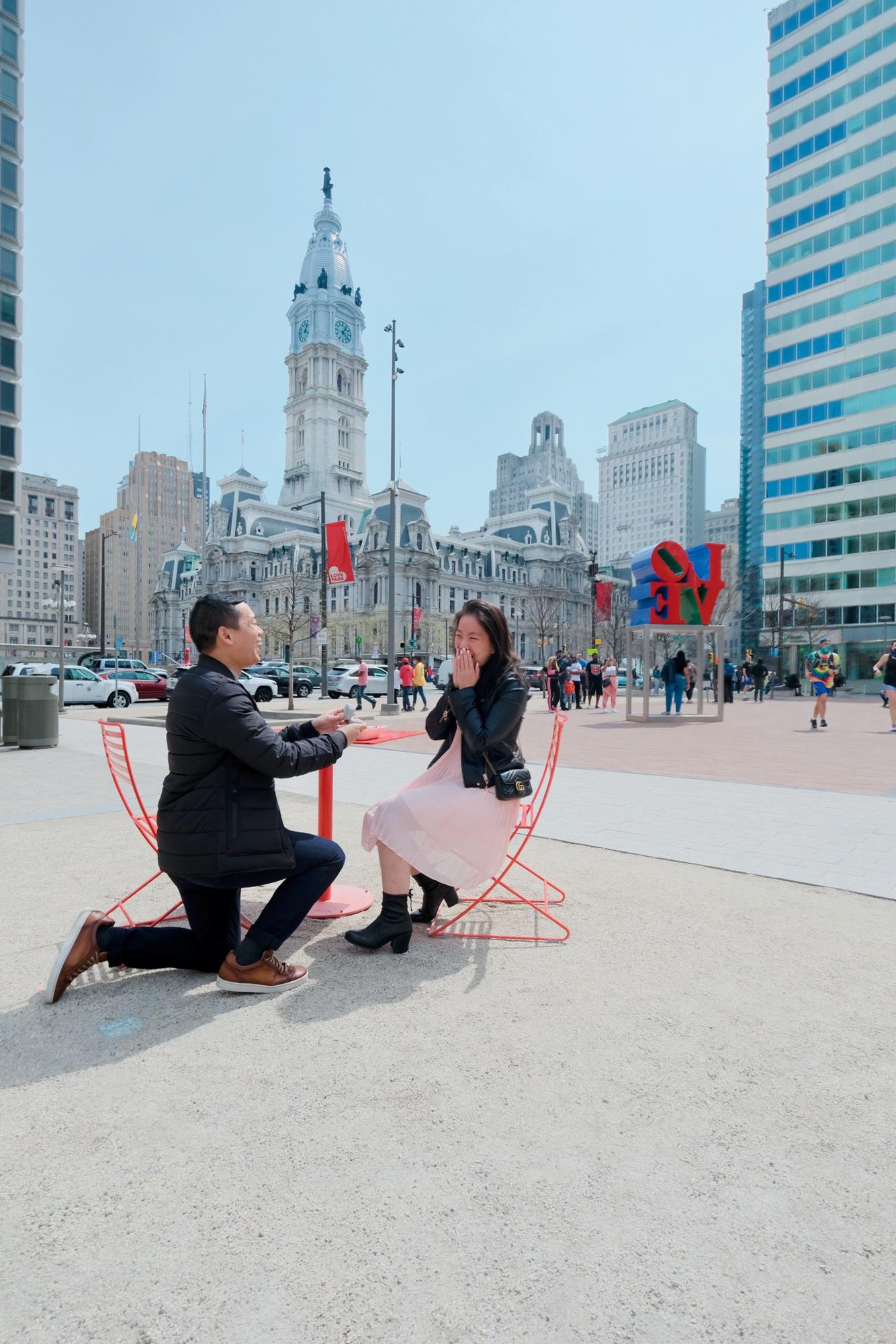 April 2021 - The surprise engagement in Philly!