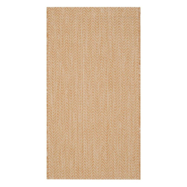 SAFAVIEH Courtyard Collection Area Rug - 8' x 11', Natural & Cream, Non-Shedding & Easy Care, Indoor/Outdoor & Washable-Ideal for Patio, Backyard, Mudroom (CY8022-03012)