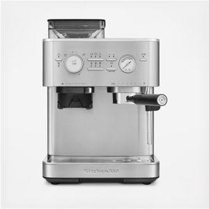 Semi Automatic Espresso Machine with Burr Grinder