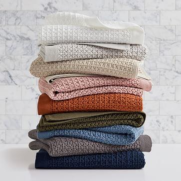 Organic Plush Waffle Towel - Copper
