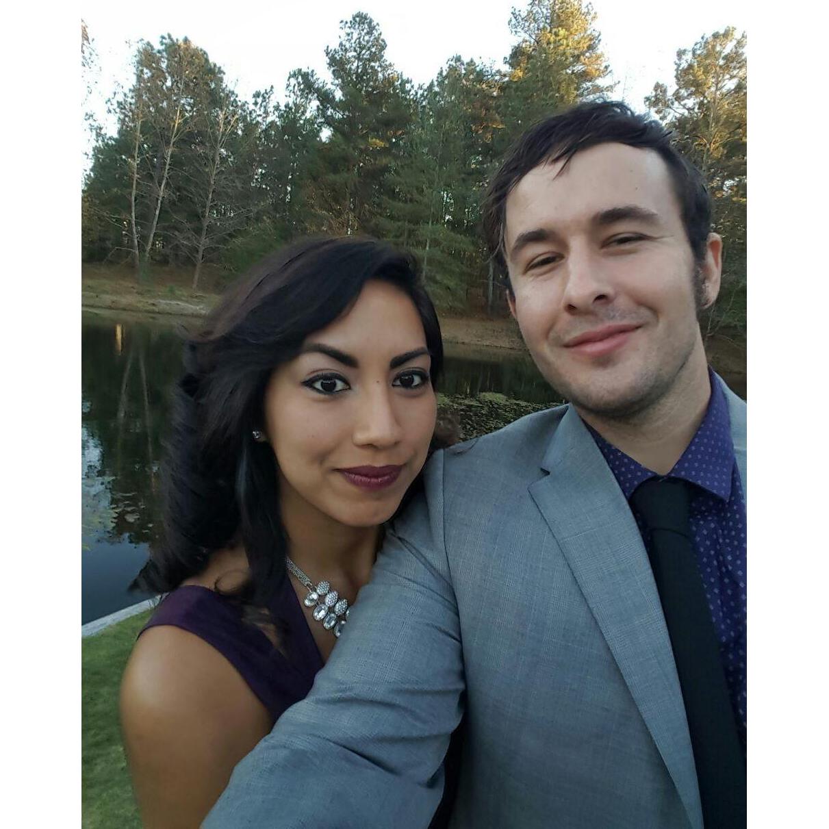 Our first wedding together. North Carolina