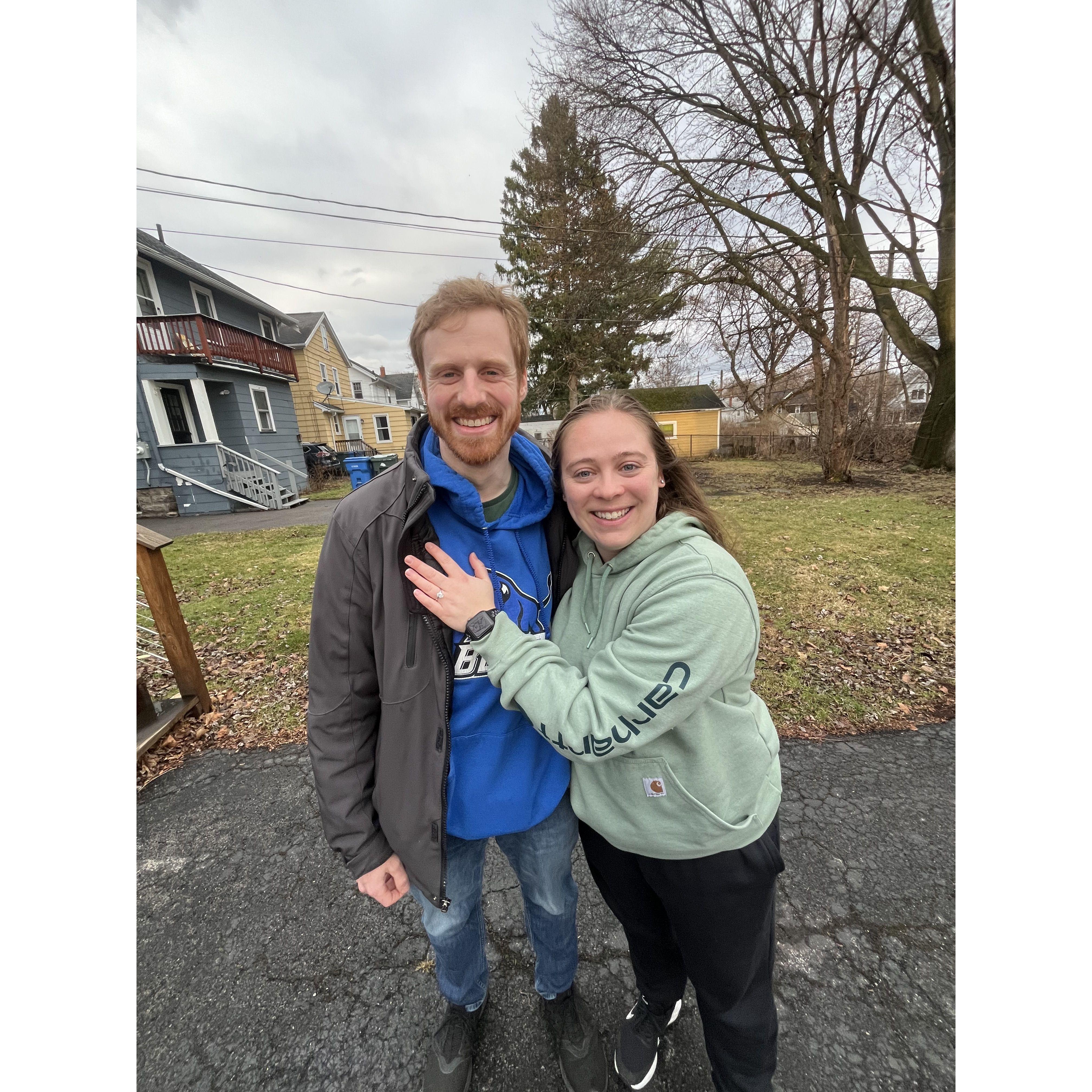 The day of our engagement!