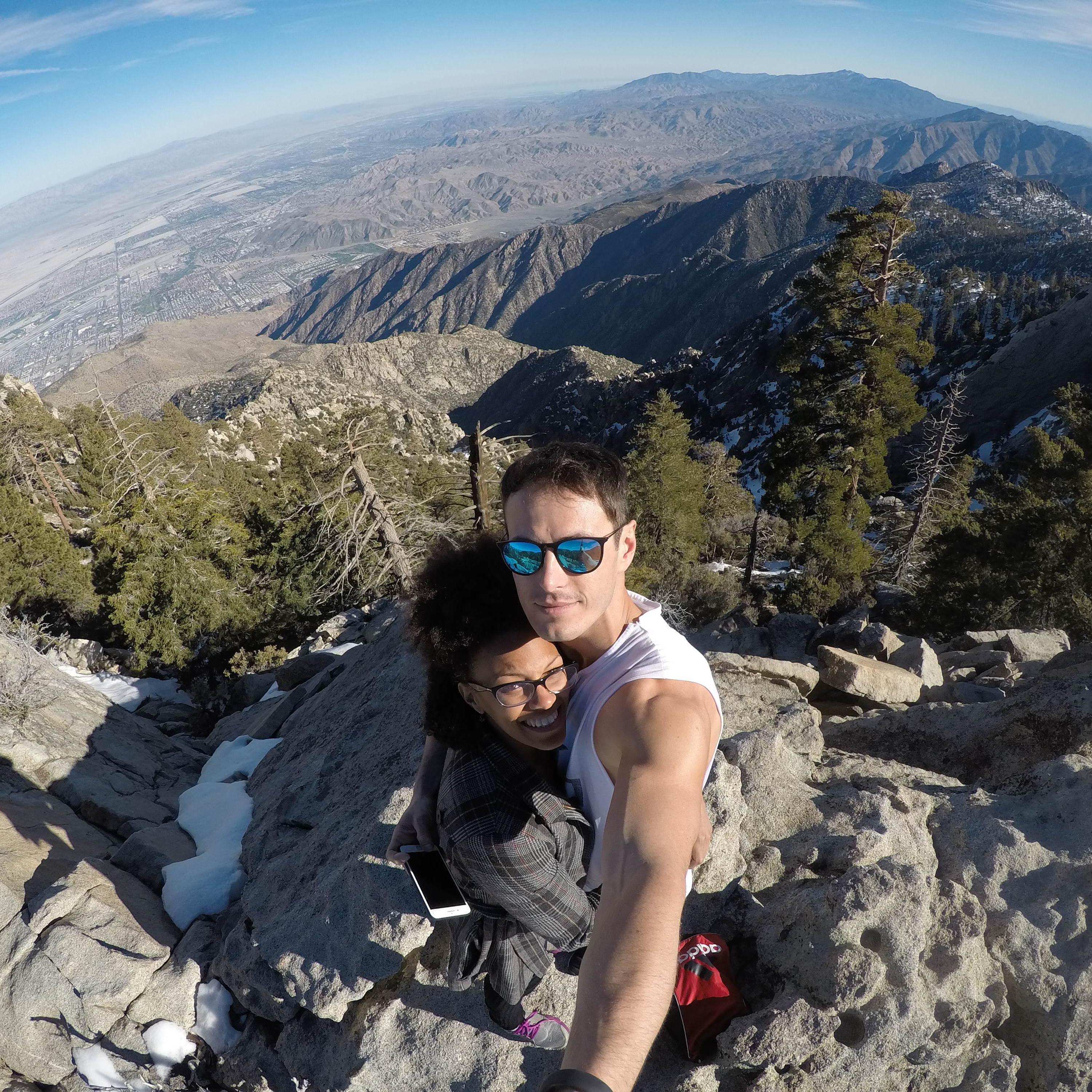 To take this pictured we climbed the highest mountain in sight at the Mt. San Jacinto Park.