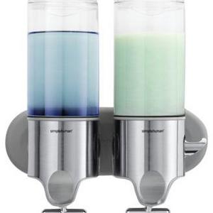 simplehuman Bath Accessories, Twin Shampoo and Soap Dispenser
