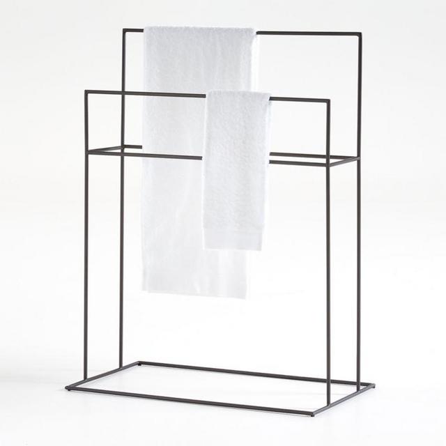 Aqueduct Gunmetal Standing Towel Rack