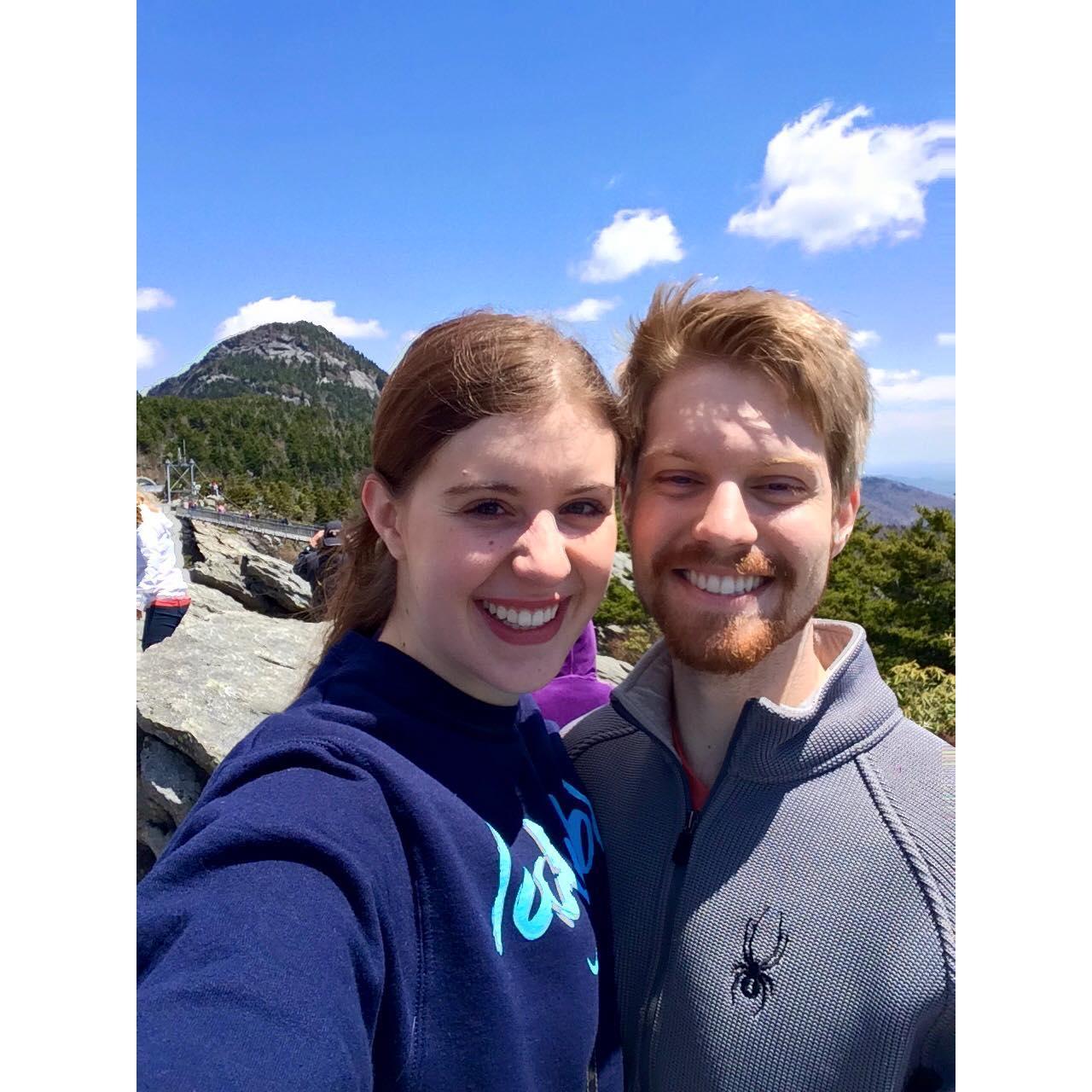 Madi's first real mountain at Grandfather Mountain in NC
2015