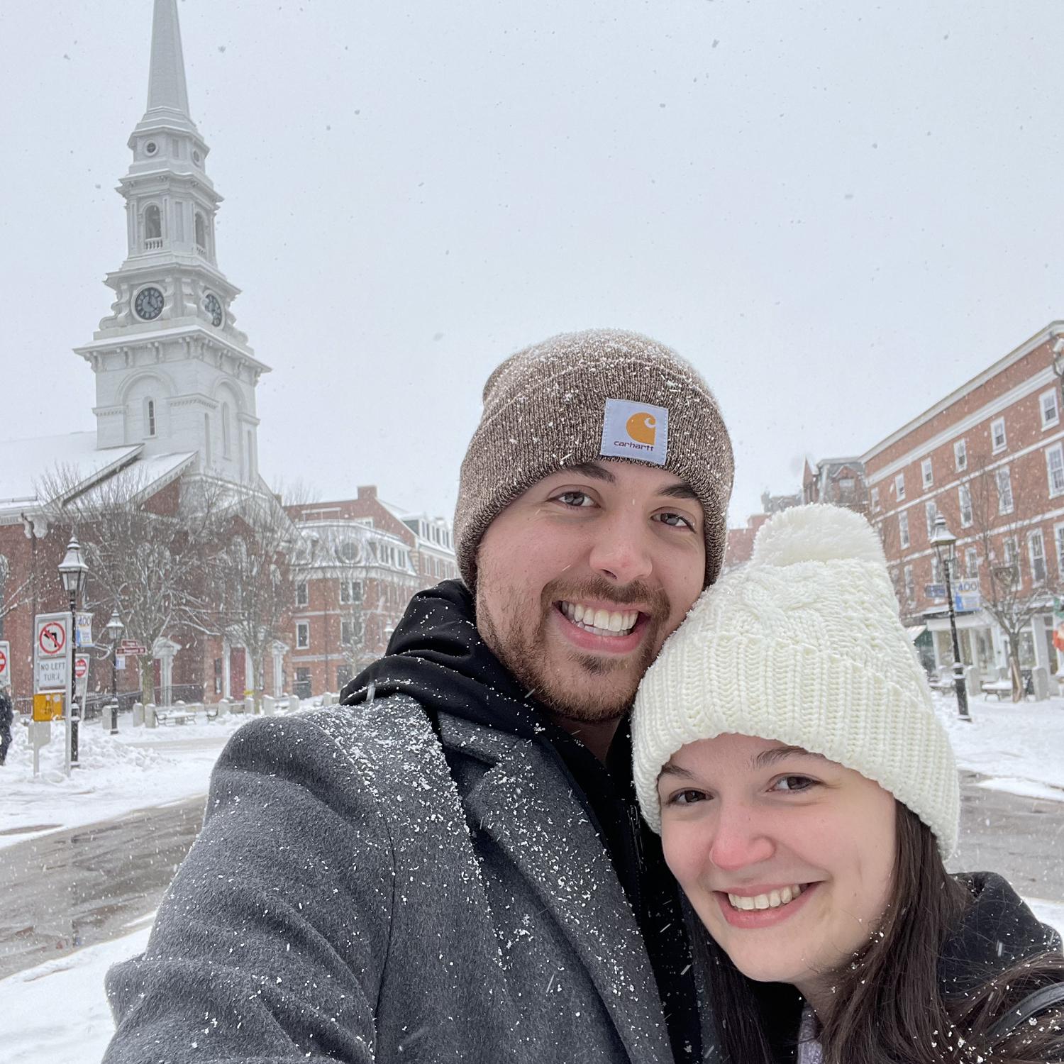 A snowy day in Portsmouth