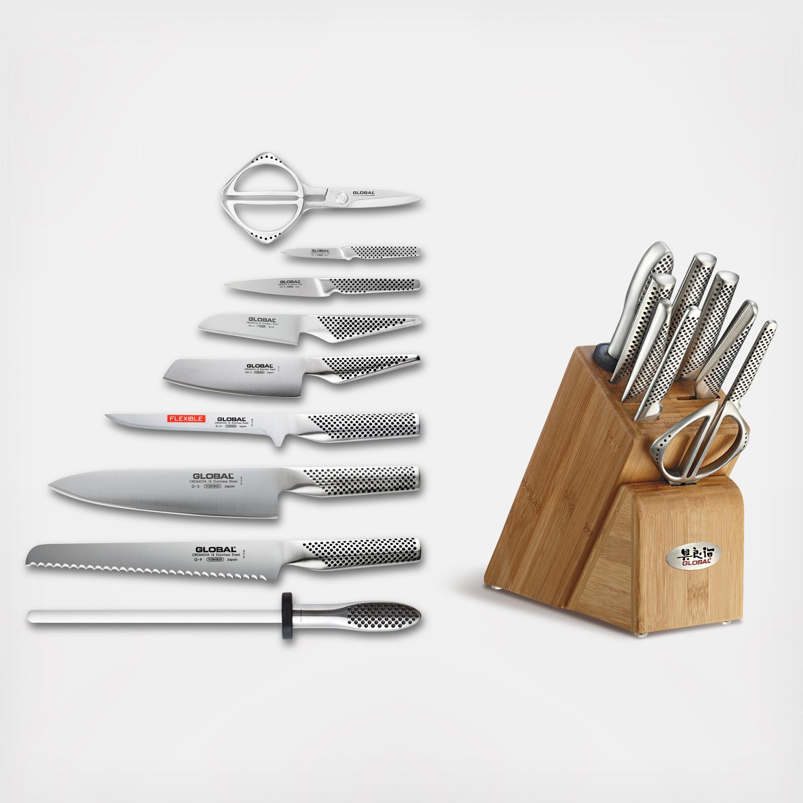 Global Classic 10-Piece Knife Block Set + Reviews, Crate & Barrel