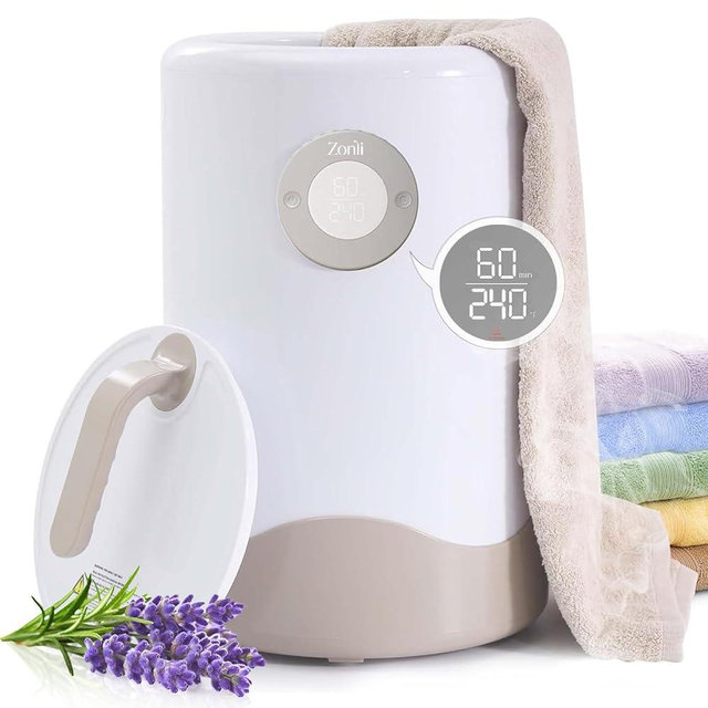 ZonLi Towel Warmer, Large Towel Warmers for Bathroom, Luxury Hot Towel Warmer for Spa, with Auto Shut-Off, Adjustable Timer, 20L Bucket Fits 2 Oversized Towels, Blankets, Swaddle