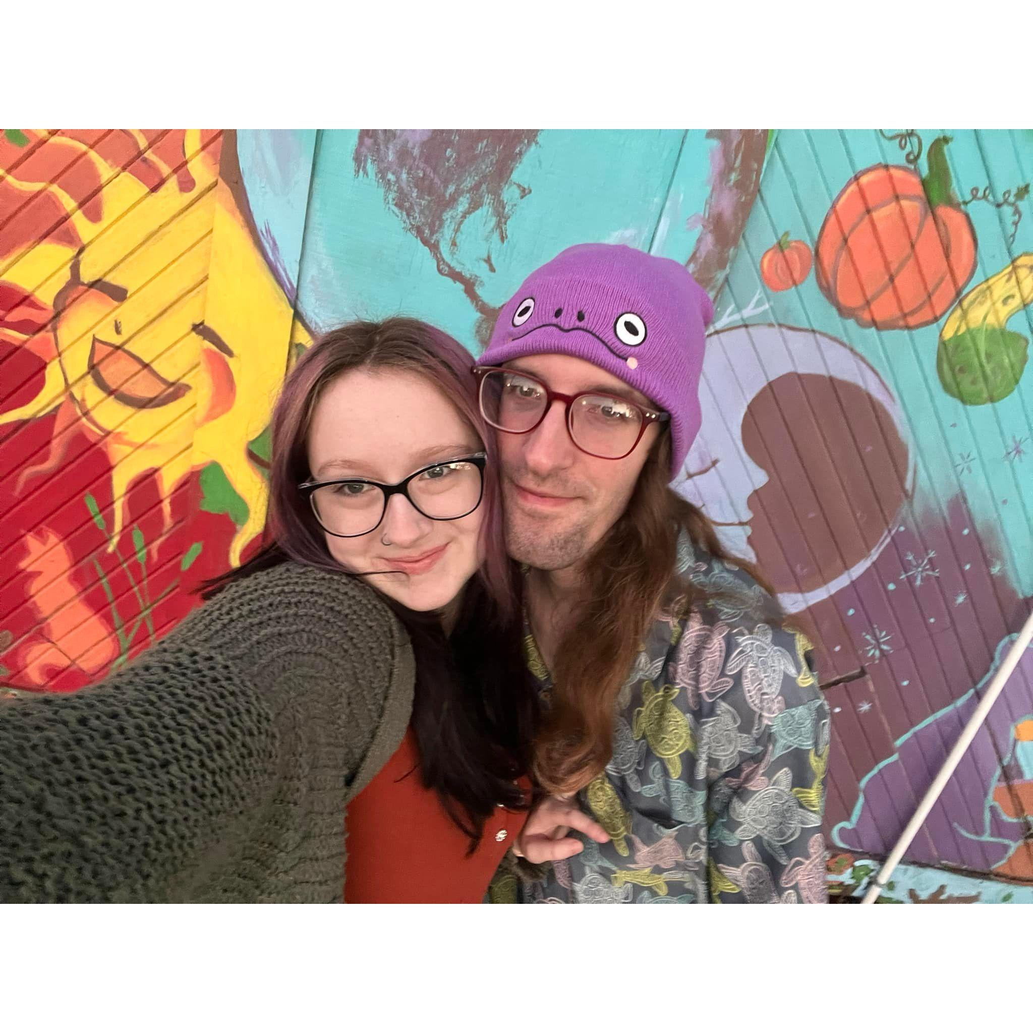 At one ofour favorite date night spots in Indy!