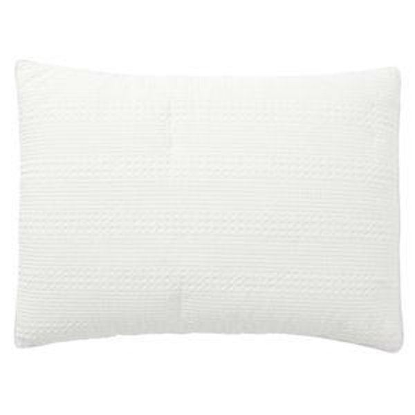 Honeycomb Cotton Comforter Shams - White - Standard Size