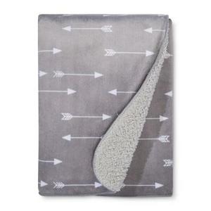 cloud island™ - Plush Velboa Baby Blanket Arrows - Cloud Island™ - Gray