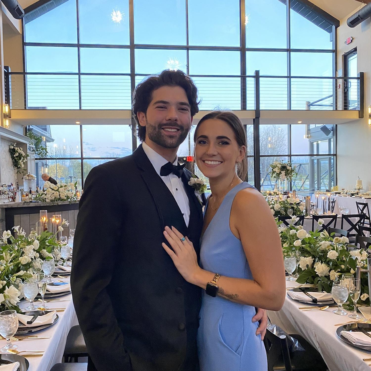 Our first "date" at Michael's brother and sister-in-laws wedding