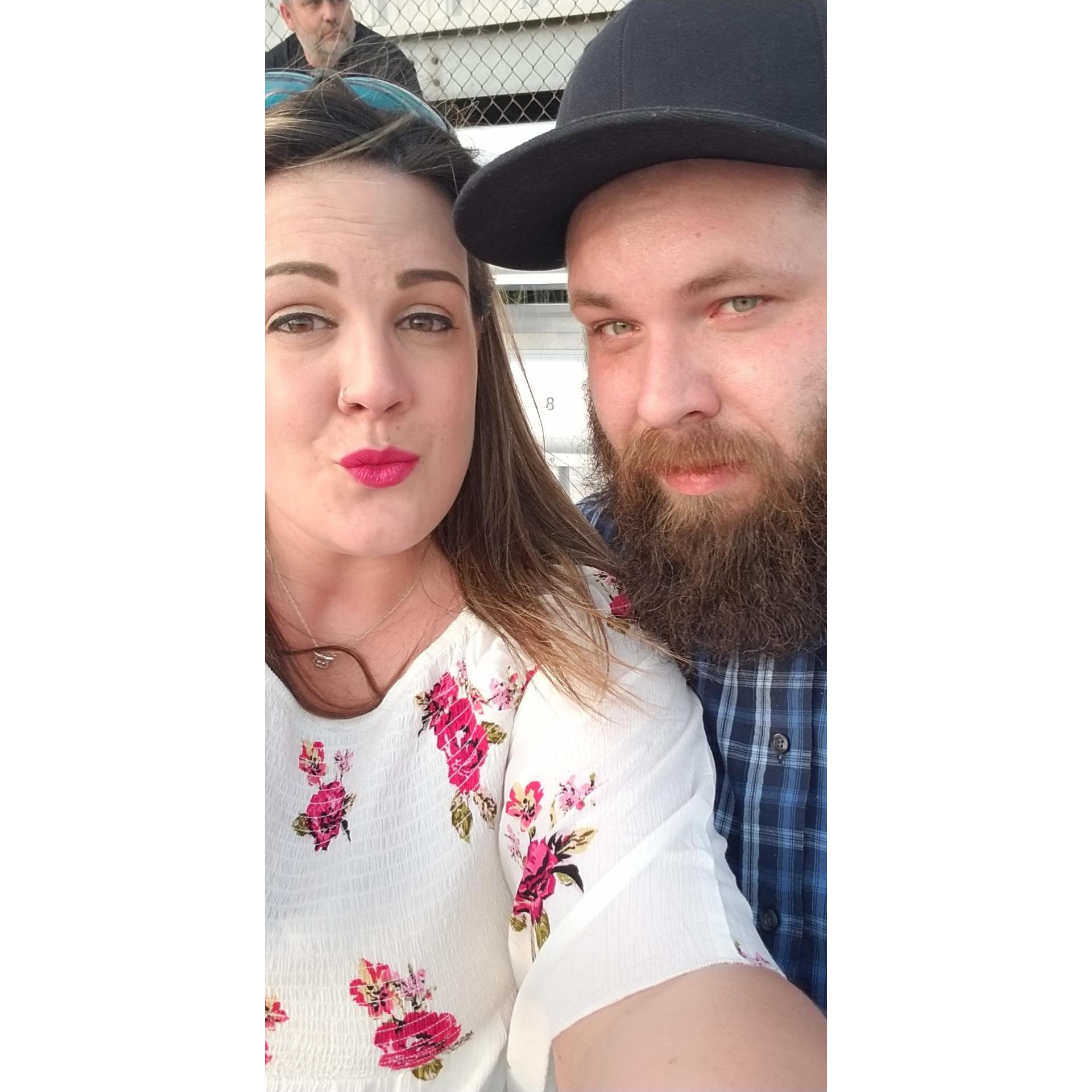 Our first time together at Langley Motor Speedway was so fun!