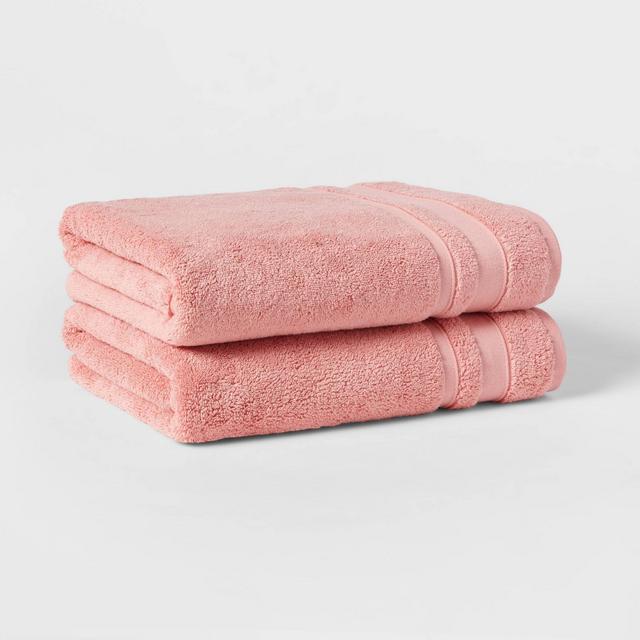 2pc Performance Value Bath Towel Set Rose - Threshold™