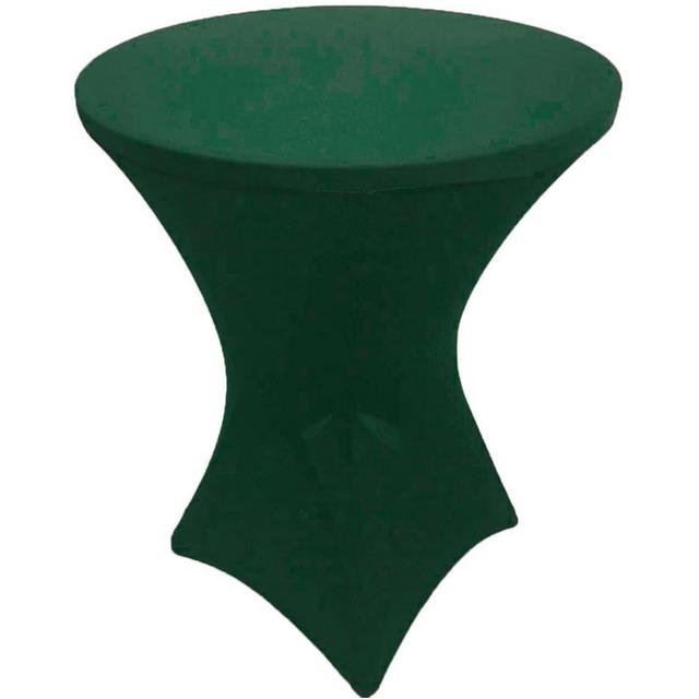 2 Pack Hunter Green 30 x 42 inches Cocktail Highboy Spandex Fitted Stretch Tablecloth Table Cover Wedding Event Party