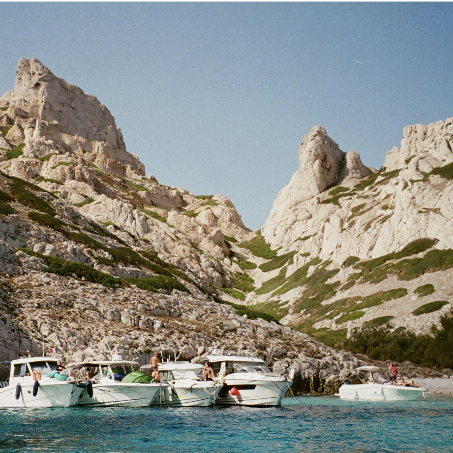 Ile de Riou off coast of Marseille in the national during the engagement trip.