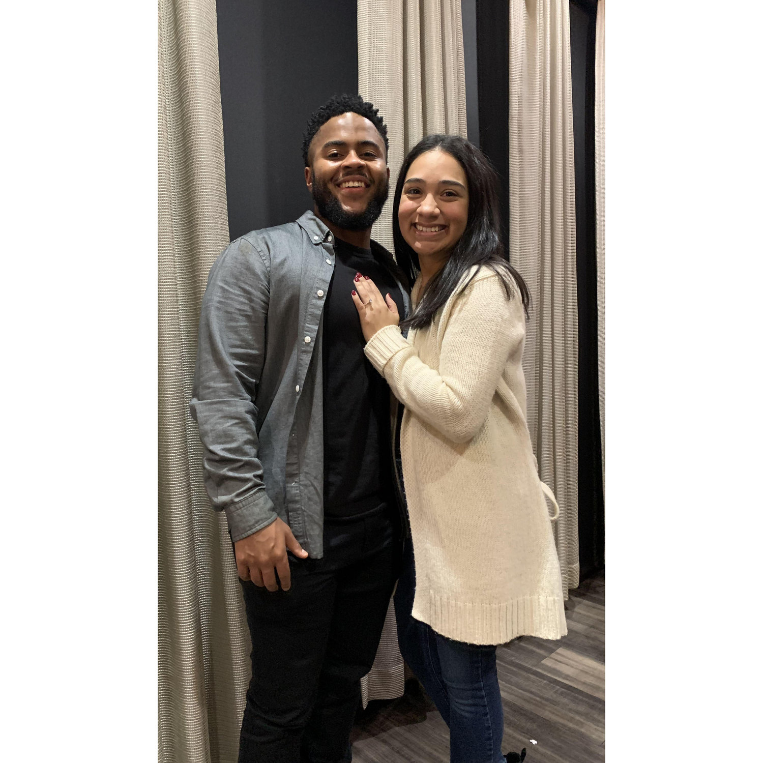 The night we got engaged!