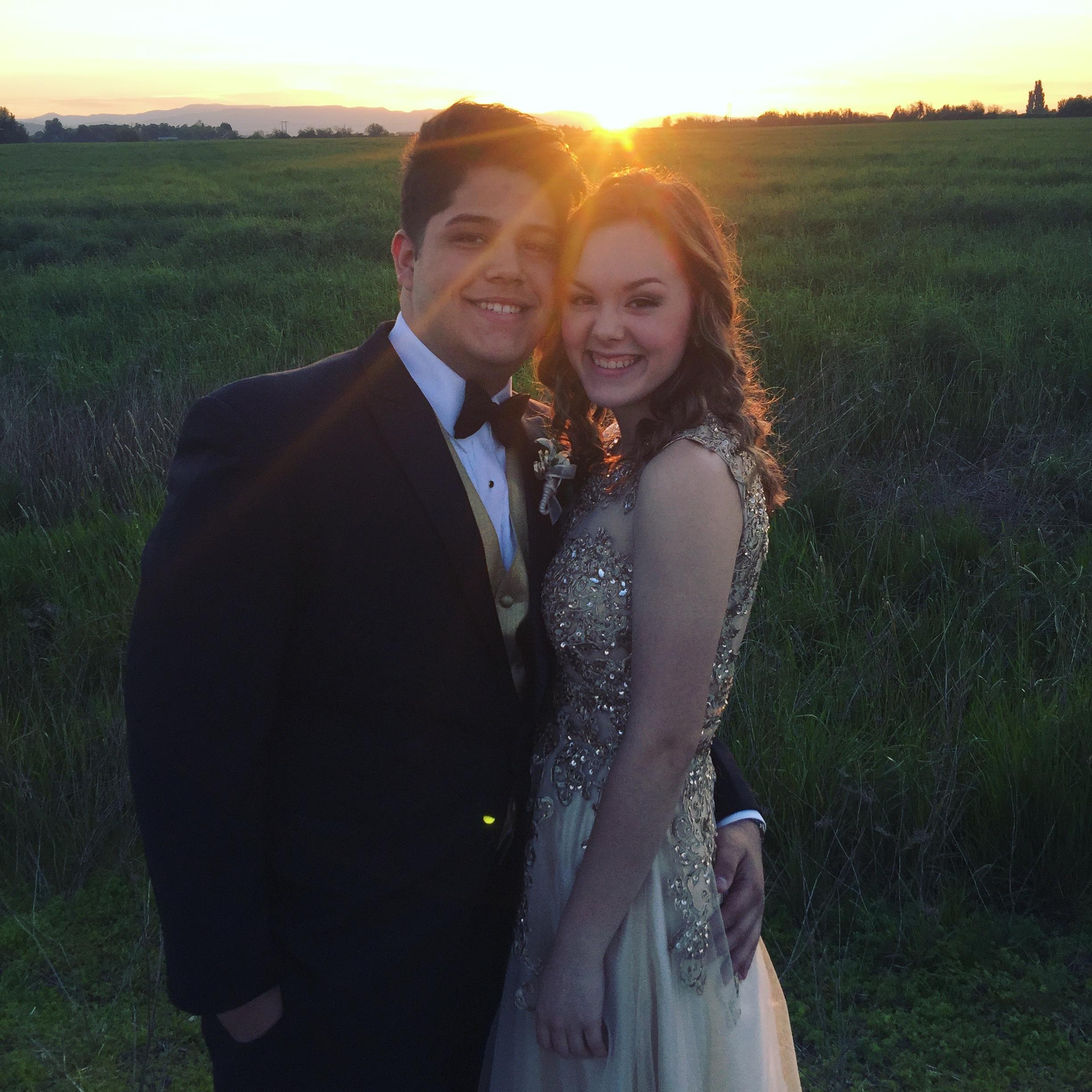 Our first prom together.