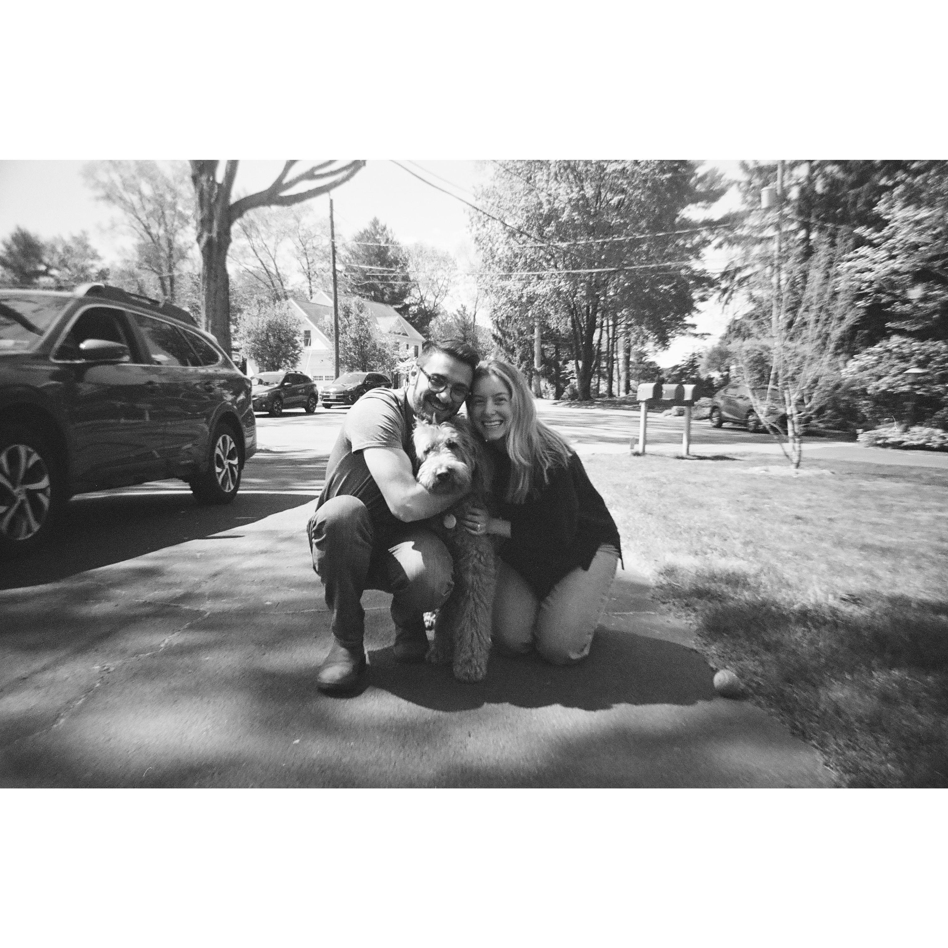 With our favorite dog, Koda