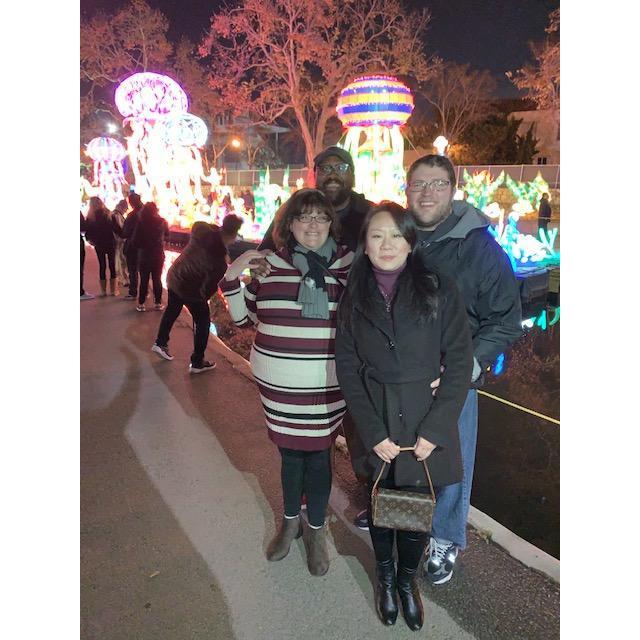 We are at the Chinese Lantern Festival at the Pomona Fairgrounds with Melissa's brother, David, and David's wife, Cindy.