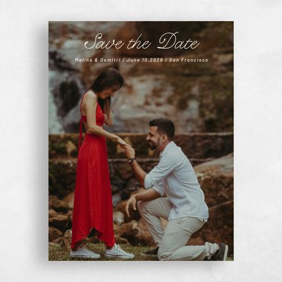 Beige Photo Wedding Save the Date - Sabbia Photo