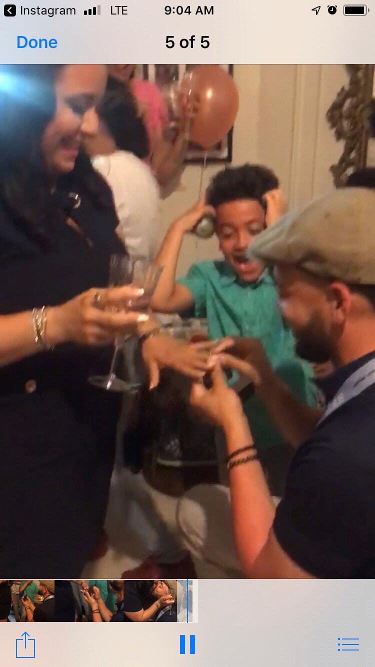 Arian's face is priceless!