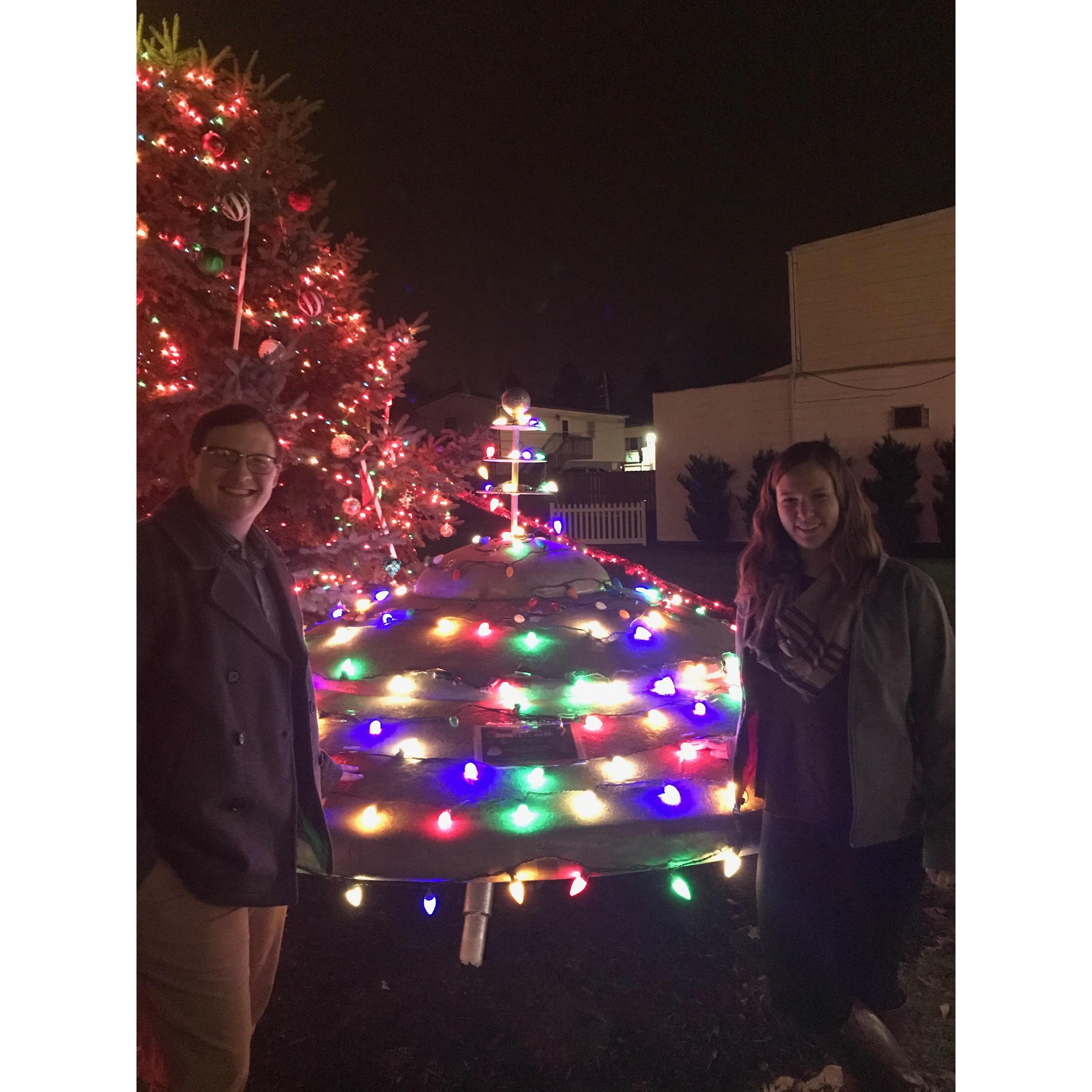 Visiting the Mars spaceship during the holiday season
