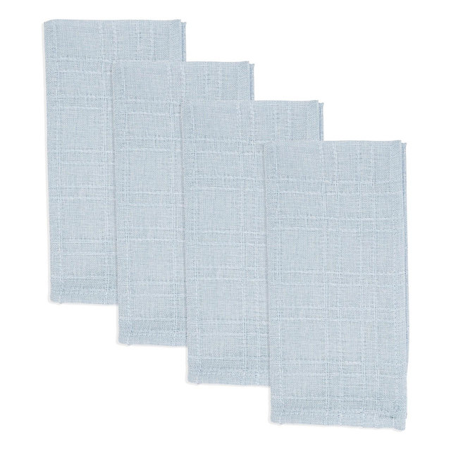 Saro Lifestyle Classic Stitched Plaid Napkins, 20" x 20"