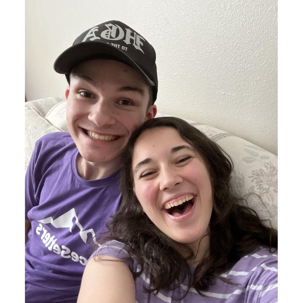 We matched unintentionally and then made pumpkin bread. What a time to be alive!