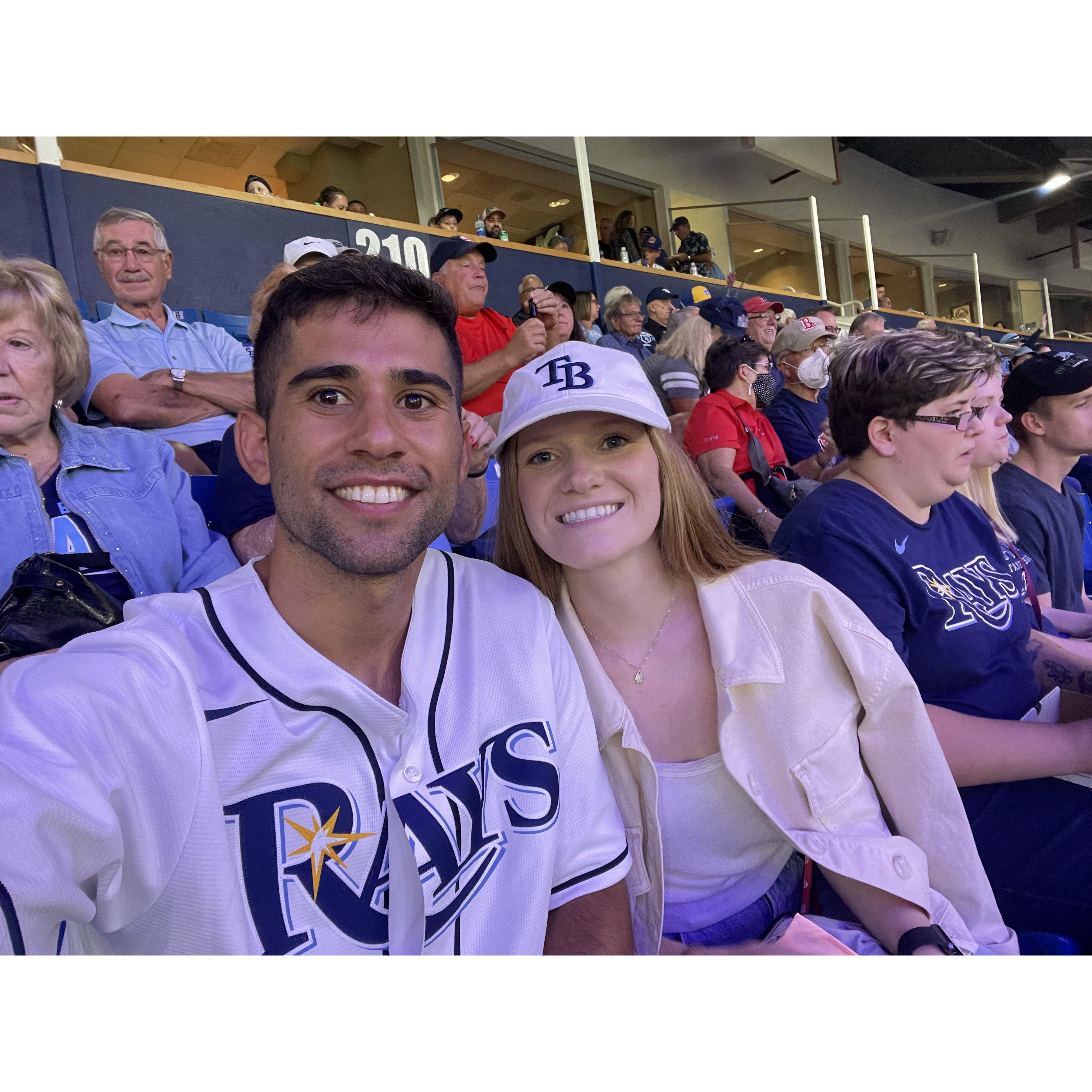Aviv's first Rays game, a must!