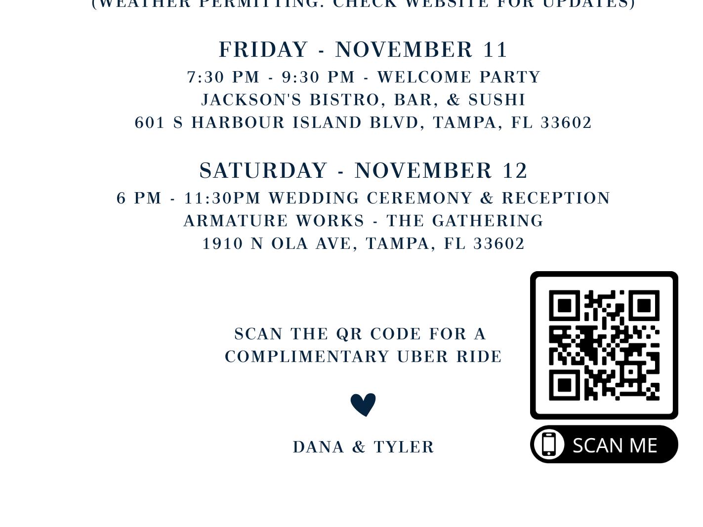 The Wedding Website of Dana Spiak and Tyler Walsh