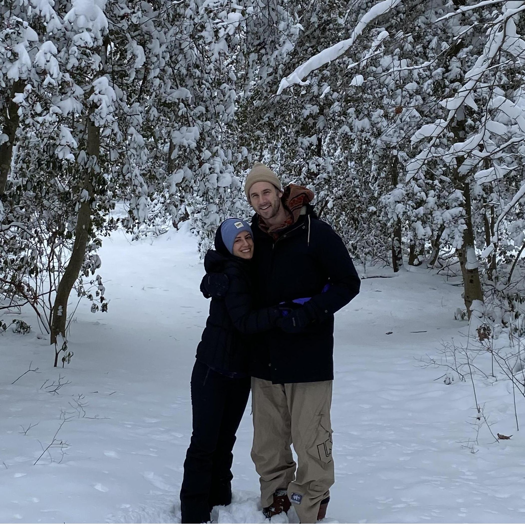 Snowy day in New Jersey