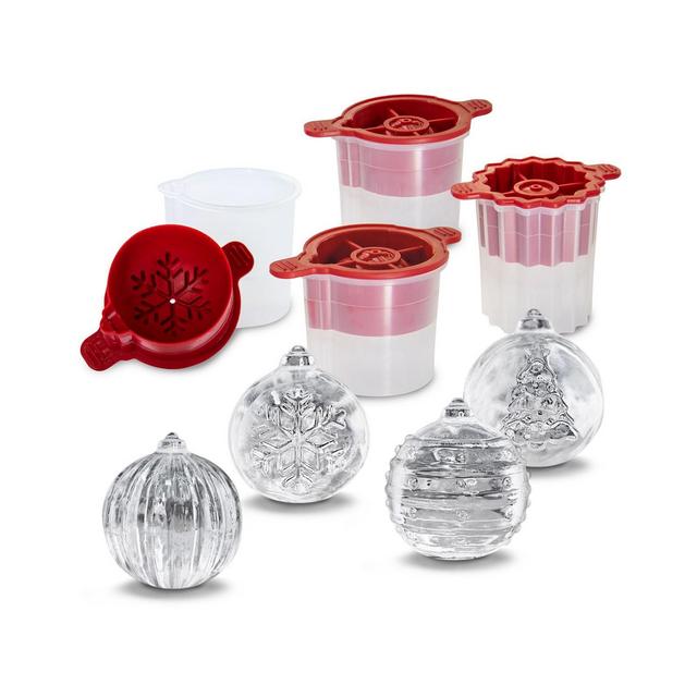 Christmas Ornament Ice Molds Set, 4 Piece