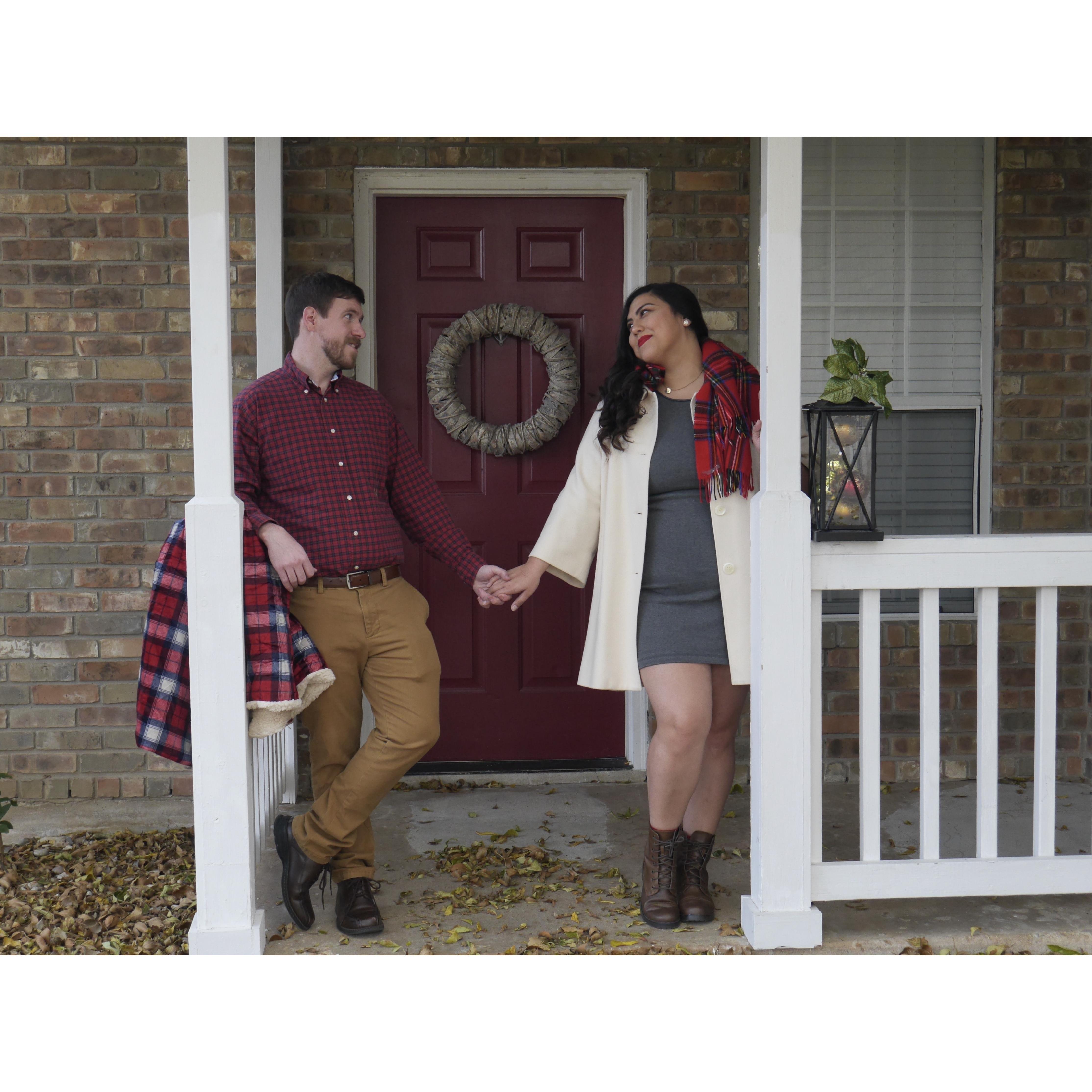 Our first house.