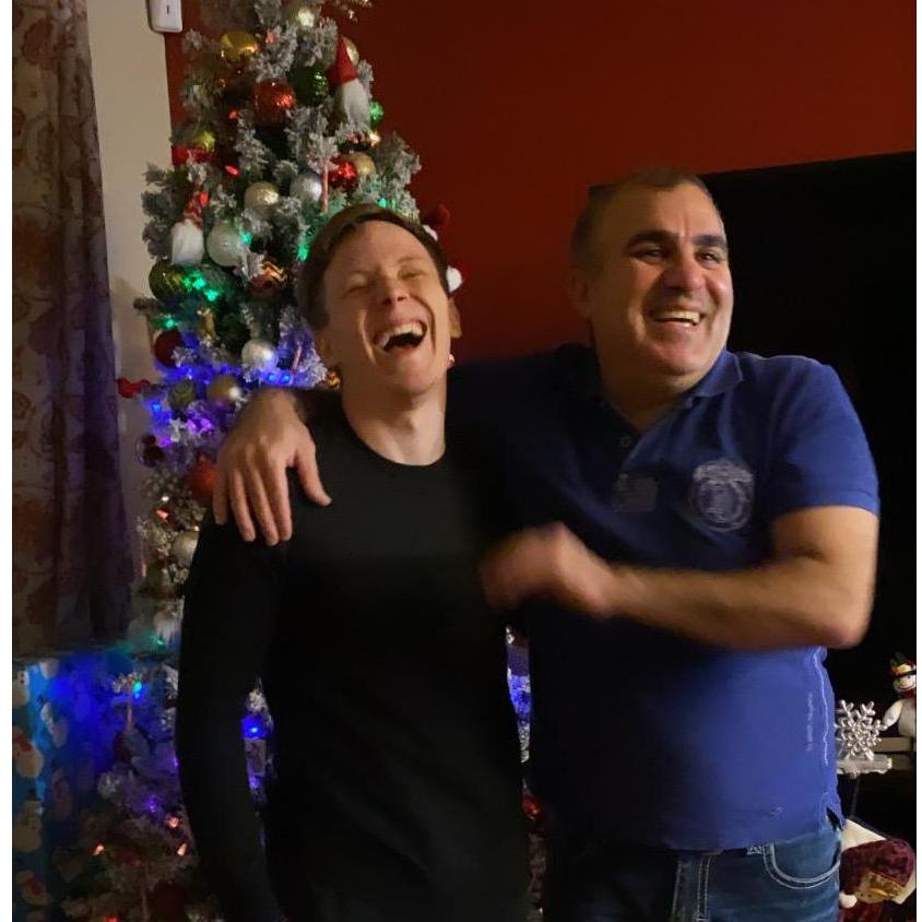 Christmas 2020. Corey and Faysal.